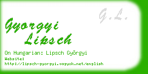 gyorgyi lipsch business card